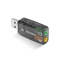 Pikkukuva 2 / 7: Mini ulkoinen USB 3,5mm mikrofoni kuuloke liitin stereo kuulokkeet 3d ääni kortti ääni sovitin