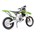 Pikkukuva 2 / 6: Kawasaki KX 450F Green Die Cast ajoneuvot keräily harrastukset moottoripyörä malli lelut