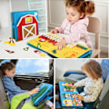 Pikkukuva 4 / 10: Pikkulapset Montessori lelut varattu lauta maatila eläin kohtaus tarinoiden kertominen toiminta lelu