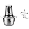 Miniatyrbillede 1 af 7: 500W rustfri elektrisk  hakker kød kværn hakker baby mad processor  2 hastighed  2l kapacitet