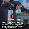 Miniatyrbillede 4 af 7: Cykel Smart Auto Bremse Sensing Lys Vandtæt LED Oplader Cykling Baglygte Lys