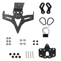 Miniatyrbillede 1 af 6: Motorcykel holder til nummerplade bag skærm stativ med baglygte 12V blink signal lys stativ