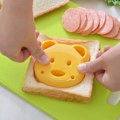 Miniatyrbillede 1 af 7: Bamse bjørn sandwich skimmel ristet brød brød fremstilling kutter form