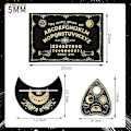 Miniatyrbillede 2 af 6: 12 tommer Træ Divination Pendulum Tavle Ingraveret Magic Ouija Metaphysical Besked Heks's Kit