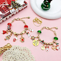 Miniatyrbild 2 av 3: Advent jul armband för 24 dagar nedräkning fest smycken pyssel kit barn present