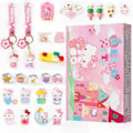 Miniatyrbilde 1 av 7: 24 Bykker Hello Kitty Jule Advent Kalender Kawaii Sanrio Tilfeldig Anime Figurer Nøkkelring Gave Eske