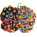 Miniatyrbillede 1 af 6: Grundlæggende dele og højteknologi blandet emballage stykker byggesten klodser bulk model diy kreative klodser