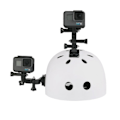 Miniatyrbild 2 av 8: Fram Sida Hjälm Tillbehör Set J-formad Spänne Base Stöd Fäste för GoPro Hero 10 9 8 7 6 5 4 Xiaomi