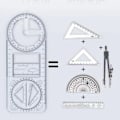 Miniatyrbillede 4 af 6: Multi funktionel 360 ° bevægelig geometrisk tegning lineal