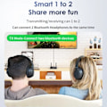 Pikkukuva 2 / 6: 2 In 1 Bluetooth 5.3 Audio vastaanotin lähetin 3.5mm Aux Jack RCA Stereo Musiikki Langaton sovitin