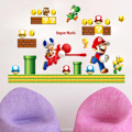 Pikkukuva 1 / 7: Mario Bros Luigi Yoshi Anime Oheislaitteet Lapset Makuuhuone 3D Tausta Seinämaalaus Tarrat
