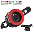 Miniatyrbillede 6 af 7: Cykel Smart Auto Bremse Sensing Lys Vandtæt LED Oplader Cykling Baglygte Lys