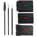 Miniatyrbild 8 av 9: 200 delar Engångsborstar Set Mascara Wands Läpp Borstar Mikroborste Applikator Svabb för Ögonfransförlängning Ögonbryn Smink Verktyg