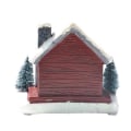 Miniatyrbilde 5 av 6: Jul pynt snø scene landsby hus vinter pynt sett