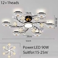 Miniatyrbillede 10 af 11: Moderne Intelligent LED Lysekrone Gexing Soveværelse Restaurant Lejlighed Indendørs Dekorative Lamper