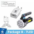 Miniatyrbillede 6 af 9: High Power LED Lommelygter Cob Side Light  Letvægts Udendørs Belysning ABS Materiale Lommelygter