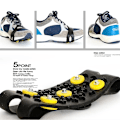 Miniatyrbilde 3 av 6: Pigg Snø Is Klø Klatring Anti Skli Spikes Grips Crampong Klosser Sport Sko Deksel