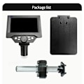 Miniatyrbild 5 av 6: 5,5" LCD Digital Mikroskop 1000X 1080P Mynt Mikroskop Förstoringsglas med Ställ Llödning Mikroskop för Elektronik Reparation