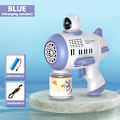 Miniatyrbild 1 av 11: Bubbla maskin raket  helautomatisk 12 hål form  rymdman blåsare med ljus