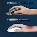 Miniatyrbillede 3 af 7: Trådløs bærbar optisk mus ergonomisk højre hånd computer mus