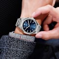 Miniatyrbillede 2 af 8: Rustfrit stål Herre armbåndsur Classic Business Vandproof Man Sort Ur Japan Movement Quartz Herre ure