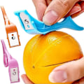 Miniatyrbillede 4 af 8: Frugt æble kiwi skræller appelsin kutter grøntsag rustfrit stål skrællere bærbar manuel skrælning