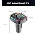 Miniatyrbild 3 av 7: Bluetooth Bil Laddare Bil FM Sändare Bluetooth Hands-Free Mp3 True 3.1A Dual USB Port