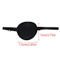 Miniatyrbillede 3 af 6: Sort Pirat Eye Patch Enkelt Eye Patch Eyepatch One Eye