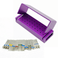 Miniatyrbild 2 av 8: 30st Dental Diamant borr borr desinfektion block hög hastighet handstycke borr hållare