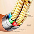 Miniatyrbillede 6 af 8: 120W 7A Hurtig Opladning USB Type C Kabel 180 Grader Rotation Albue Kabel
