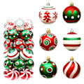 Miniatyrbilde 1 av 6: 30 stykker jule kuler 6cm jule tre ball pynt