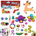 Miniatyrbild 2 av 8: Fidget leksaker 24 dagar jul advent kalender paket anti stress leksaker