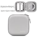 Miniatyrbilde 5 av 6: Bærbar Mini Hard Shell Digital Gadgets Oppbevaring Veske Kunstig Skinn Øretelefoner lader veske Data kabel U Disk organizer