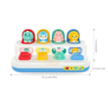 Pikkukuva 6 / 8: Vauva Pop Up lelu Montesorri Fine Motor Skill Treening Press Pull Click Animal Auto Button Educational Lelut