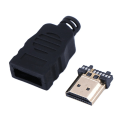Miniatyrbillede 1 af 6: 1 STK NYT HDMI Han stik Overførsel terminaler Med boks sort farve