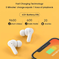 Miniatyrbilde 4 av 11: T13 Bluetooth Hodetelefoner V5.1 Trådløs TWS Øretelefoner Touch Control Earplus 4 Mikrofoner