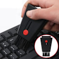 Miniatyrbillede 7 af 7: 2i1 Rengøring Børste Computer Skærm Tastatur Renser med Skærm Aftørring Trækkelig Dobbelt Hoved Laptop  Støv Fjerner