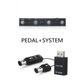 Miniatyrbild 5 av 9: BT Wireless MIDI Controller Rechargeable 4 Buttons Bärbar MIDI Fot Controller