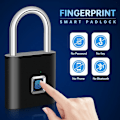Pikkukuva 4 / 7: Sormenjälki lukko avaimeton vedenpitävä varkaudenesto Smart Lock sormenjälki riippulukko