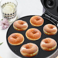 Miniatyrbilde 3 av 5: Mini Donut Maker Machine Non-stick Overflate for Barn Frokost Snack Desserter Lager 7 Donuts