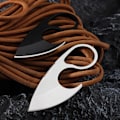 Miniatyrbilde 3 av 5: Praktisk K Slire Ring Ornament Utpakking Essential Kniv Rustfritt Stål Daglig Bærbar Utendørs Kniv