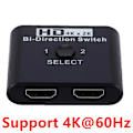 Miniatyrbild 8 av 9: Professionell 4K x 2K HDMI Switch Bi-Direction 2 Portar HDMI Splitter Switch för laptop PC Xbox PS3/4 TV Box to Monitor