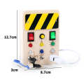 Miniatyrbilde 5 av 7: Baby Montessori Tre Opptatt Brett med LED Lys Sanser Utdanningsaktiviteter Reise Leker