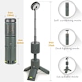 Miniatyrbild 3 av 7: LED Utomhus Camping Lantern UBS Uppladdningsbar Justerbar Färg Temperatur Utomhus Portabel Lantern