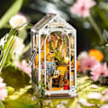 Miniatyrbillede 8 af 8: Robotime Rolife Garden Hus Bog Nook Kit Bog hylde indsats Nem saml legetøj