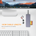 Miniatyrbild 3 av 7: Typ C Card Reader 5 in 1 USB C to CF XD MS Micro SD M2 TF Memory Card Reader