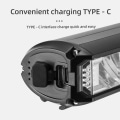 Miniatyrbillede 3 af 7: Cykel Lys Foran 900Lumen Cykel Lys 2000mAh Vandtæt Lommelygte USB Oplader MTB Vej Cykling Lampe