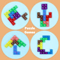 Miniatyrbild 6 av 7: Färgglatt 3D pussel trä tangram matematik leksaker  intellektuell pedagogisk leksak för barn