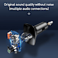 Miniatyrbillede 6 af 7: FM sender bil hurtig oplader til telefon bluetooth 5.0 bil kit lyd mp3 afspiller