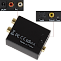 Miniatyrbillede 7 af 7: Digital Optisk Toslink SPDIF Coax To Analog RCA Audio Converter Adapter